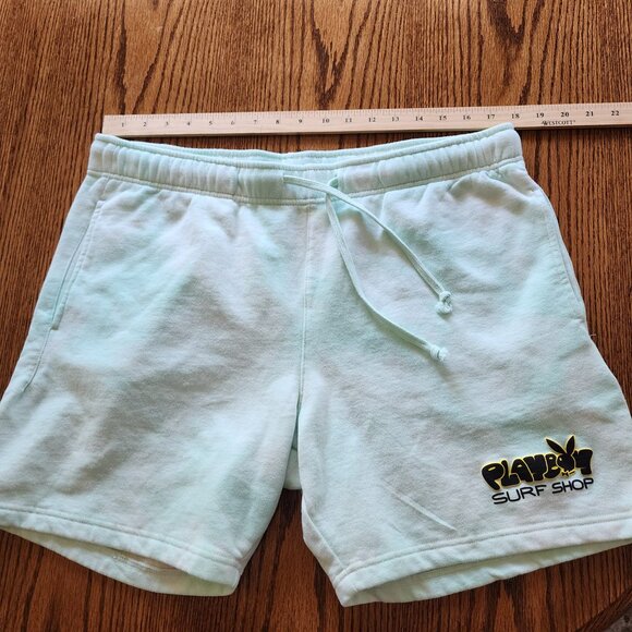 Pac Sun Playboy Sweat Shorts Men's Large Mint Green Tie Dye - Picture 5 of 6